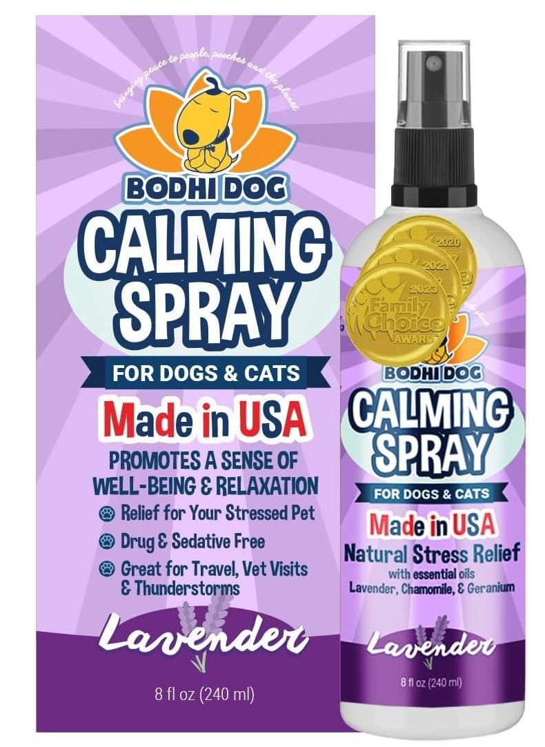 Bodhi Dog - Bodhi Dog natural dog cologne premium scented deodorizing body spray for dogs & cats neutralizes strong odors dog perfume with natural dog conditioner made in USA calming lavender 8 fl oz - Image 1