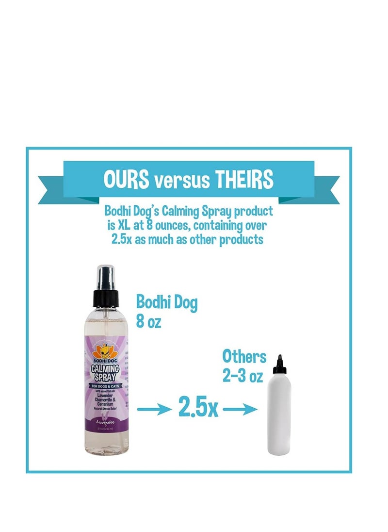 Bodhi Dog - Bodhi Dog natural dog cologne premium scented deodorizing body spray for dogs & cats neutralizes strong odors dog perfume with natural dog conditioner made in USA calming lavender 8 fl oz - Image 1