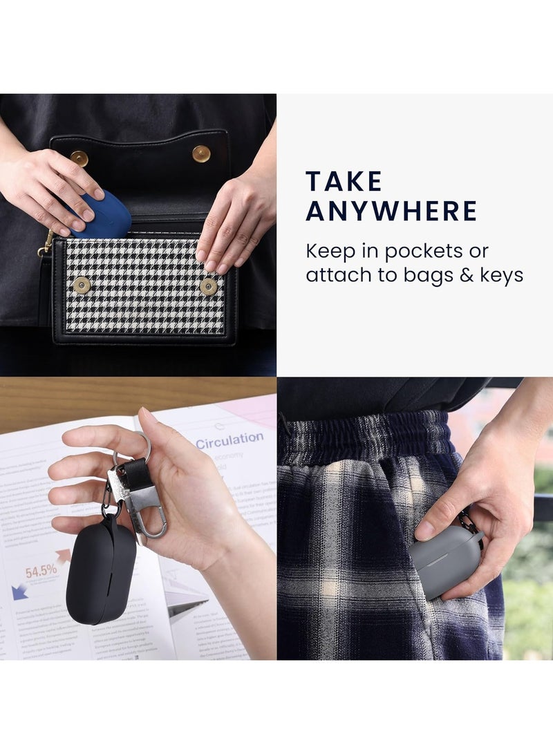 Silicone Cover Compatible with Marshall Minor IV - Comes with rope and hook  cleaning pen - Black - Image 5