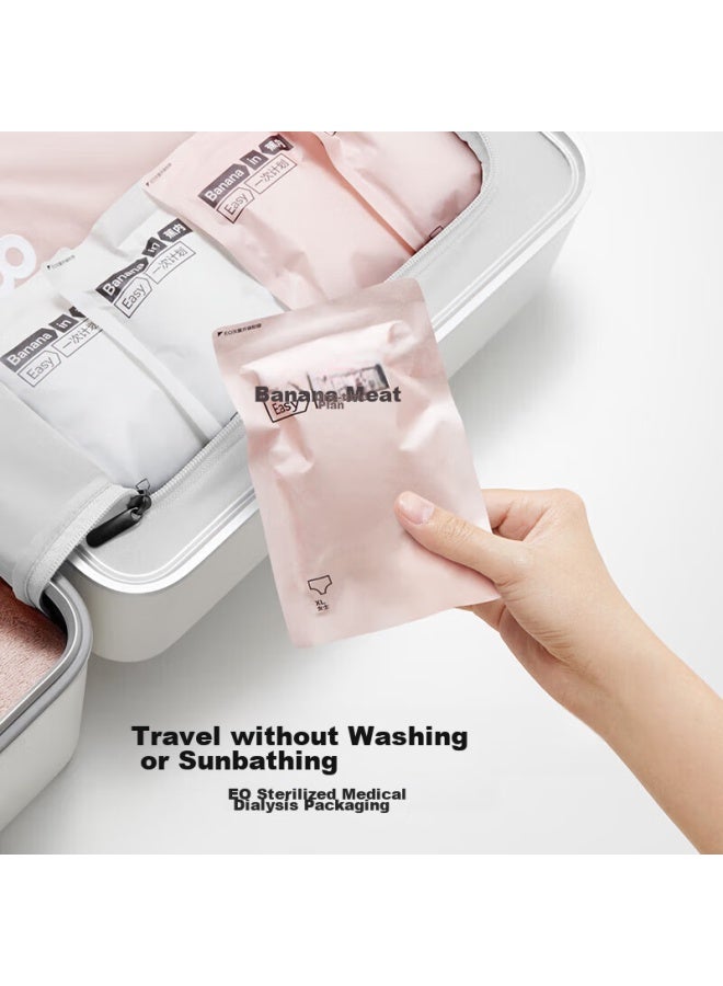 Bananain Jiaonei Women's Disposable Underwear, Daily Use, 100% Pure Cotton, Eo Sterilized, For Business Trips, Travel, Military Training, No-wash Triangle Panties, 28-pack - Image 2