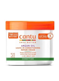 Cantu Argan Oil Leave-In Conditioning Repair Cream 453grams  - Image 1
