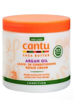 Cantu Argan Oil Leave-In Conditioning Repair Cream 453grams  - Image 2