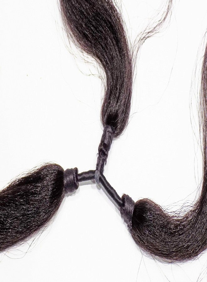 BLUSHIA Combo of Hair Extensions, Hair Parandi, Hair Choti Parandi, Hair Accessories, Dark Brown, 50 Grams, Pack of 2 - Image 2