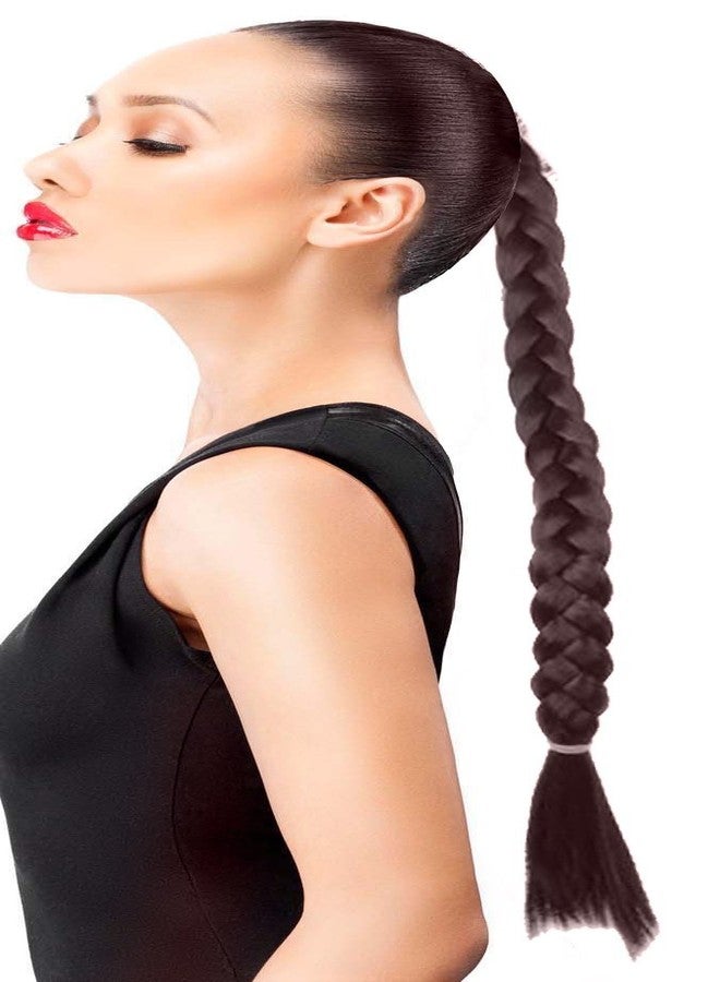 BLUSHIA Combo of Hair Extensions, Hair Parandi, Hair Choti Parandi, Hair Accessories, Dark Brown, 50 Grams, Pack of 2 - Image 3