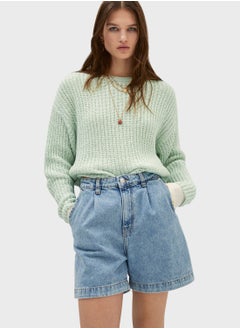 Crew Neck Knitted Sweater