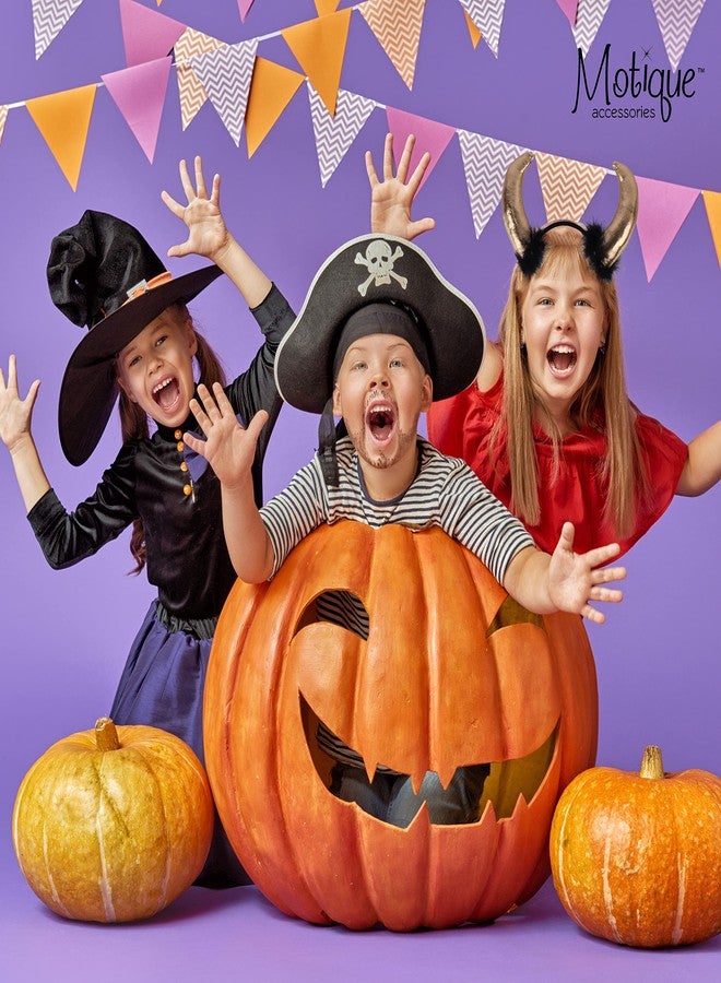 موتيك أكسيسوريز طوق رأس على شكل قرون ذهبية من موتيك أكسسوارات، طوق رأس على شكل قرون شيطان من الفرو الأسود، للرجال والنساء والأطفال - Image 3