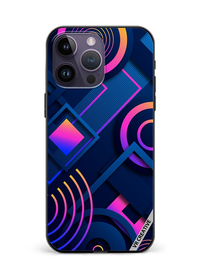 VR CREATIVE Protective Case Cover For Apple iPhone 15 Pro Max Abstract Design Multicolour - Image 1