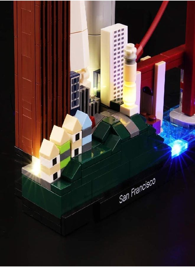 San Francisco - LIGHTAILING Light Set for (Architecture San Francisco) Building Blocks Model - Led Light kit Compatible with 21043(NOT Included The Model) - Image 1