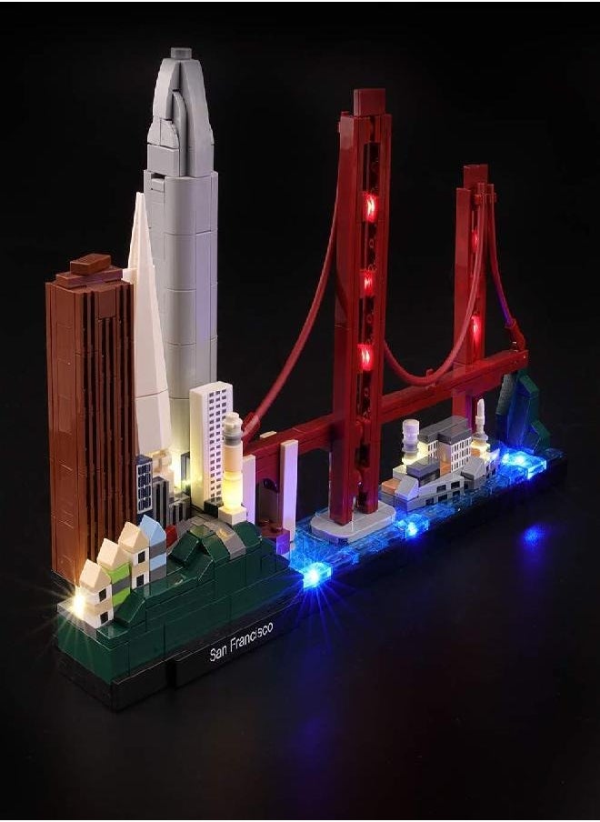 San Francisco - LIGHTAILING Light Set for (Architecture San Francisco) Building Blocks Model - Led Light kit Compatible with 21043(NOT Included The Model) - Image 1