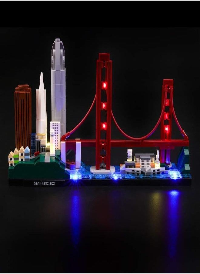 San Francisco - LIGHTAILING Light Set for (Architecture San Francisco) Building Blocks Model - Led Light kit Compatible with 21043(NOT Included The Model) - Image 1