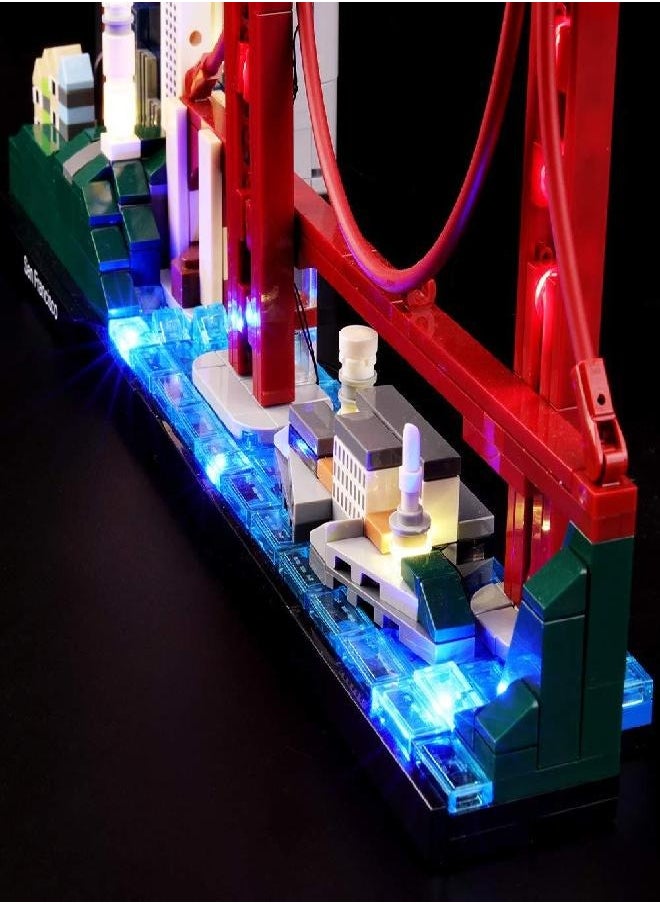 San Francisco - LIGHTAILING Light Set for (Architecture San Francisco) Building Blocks Model - Led Light kit Compatible with 21043(NOT Included The Model) - Image 1