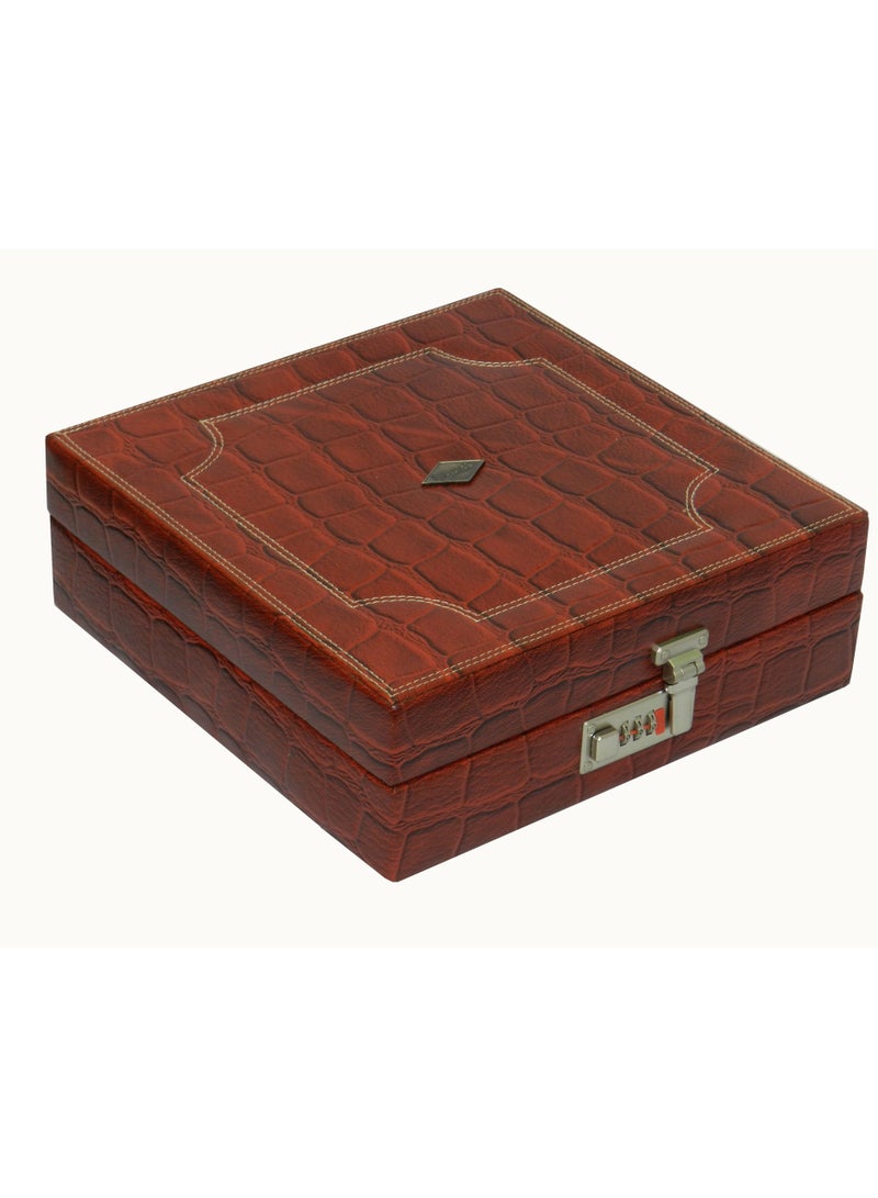 LAVERI LEATHER Laveri Watch Box for Men Women (12 Slots), Premium  Leather Watch Case  Organizer Removable Pillow - Image 4