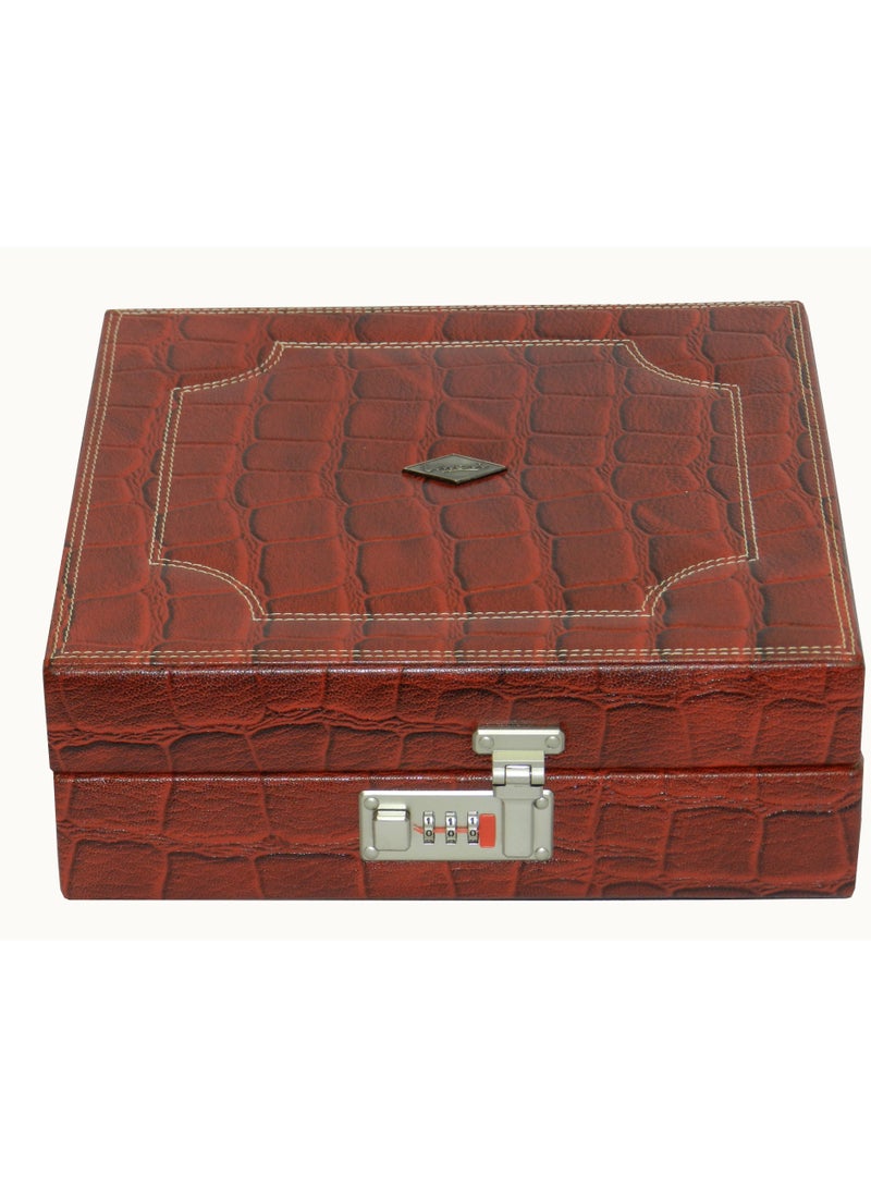 LAVERI LEATHER Laveri Watch Box for Men Women (12 Slots), Premium  Leather Watch Case  Organizer Removable Pillow - Image 2