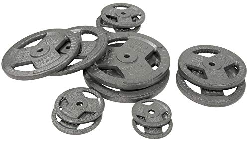 Fitvids Cast Iron Plate Weight Plate for Strength Training and Weightlifting – 1-Inch Center – 2.5LB (Pair) – Standard (1-Inch Center) - Image 3