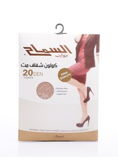 Matte Sheer Pantyhose 20 Den with Soft Waist Support and Reinforced Toe