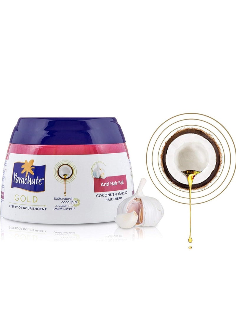 Parachute Gold Anti Hair Fall Coconut & Garlic Cream 140ml - Image 3