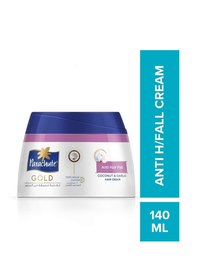 Parachute Gold Anti Hair Fall Coconut & Garlic Cream 140ml - Image 2