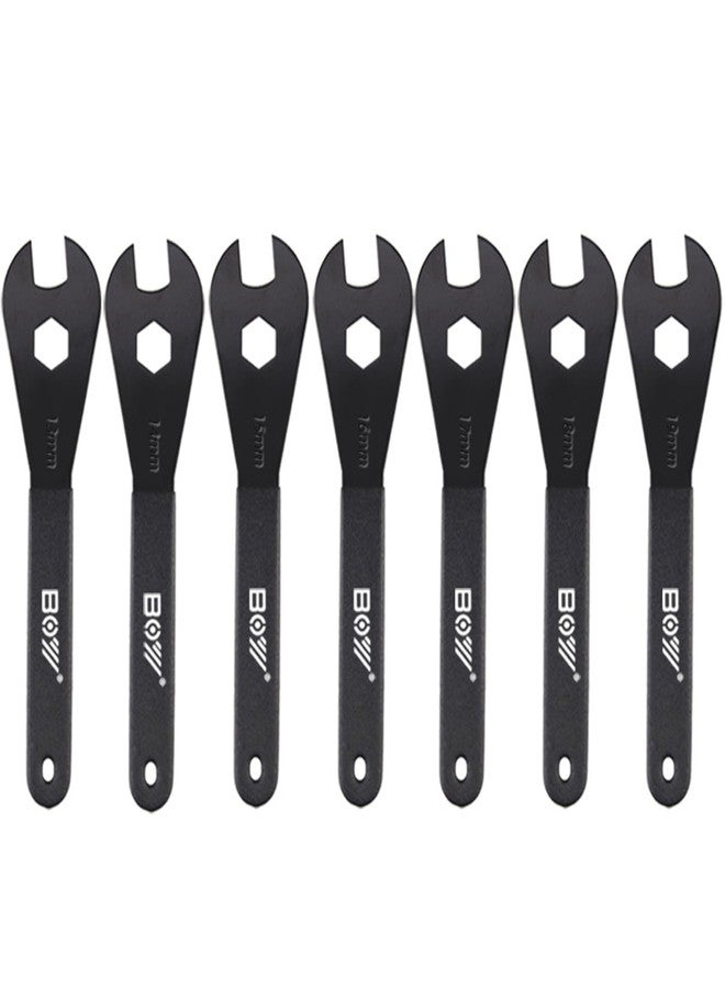 SONZUIA Bike Cone Wrench Set Tool (13, 14, 15, 16, 17, 18, 19mm) Bicycle Wheel Hub Axle Nut Install Remover Cycling Spanner (7 Piece Set 13 to 19 mm) - Image 1