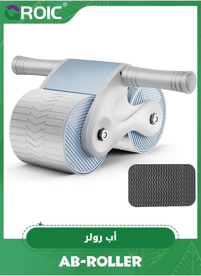 GROIC Ab Roller, Automatic Rebound Abdominal Wheel, Roller Wheel Exercise Equipment with Knee Mat, Domestic Double Round Core Workout Equipment, Abs Fitness for Home Gym  - Image 1
