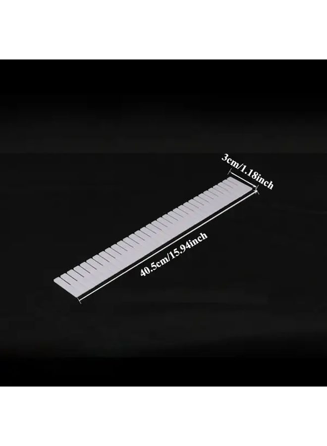 10pcs White Adjustable Drawer Dividers for Socks Underwear Lingerie Storage - Image 2