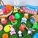 Sofier Plastic Easter Eggs with Animal Toys 12pcs Filled Easter Eggs 34 Easter Basket Stuffers Easter Egg Fillers Kids Classroom Gift Exchange Party Favors - Image 4