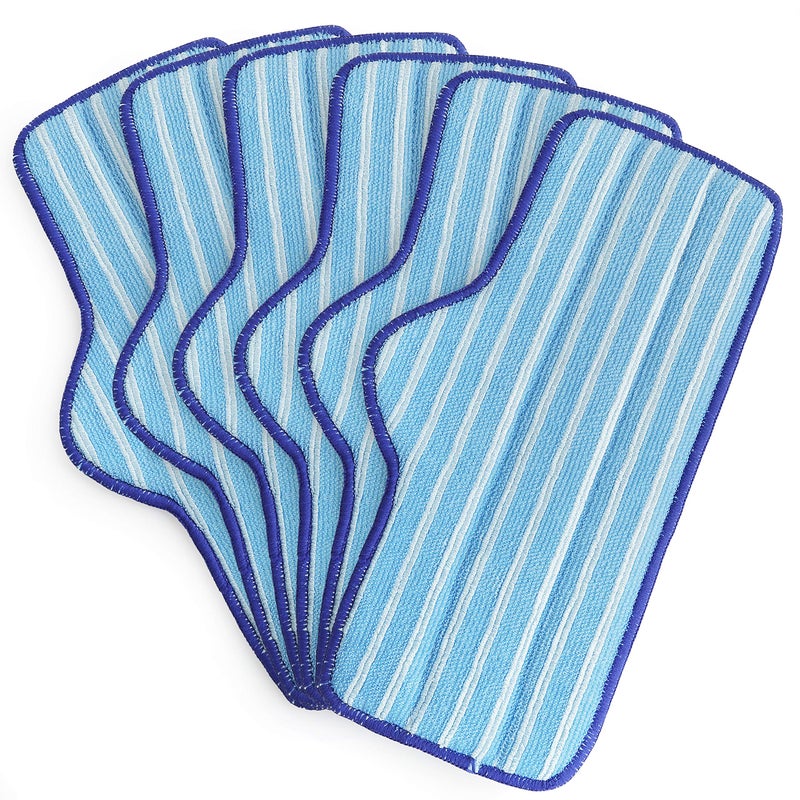 Flintar 6 Packs of Premium Microfiber Pads Compatible with Dupray Neat Steam Cleaner Durable Reusable and Machine Washable
