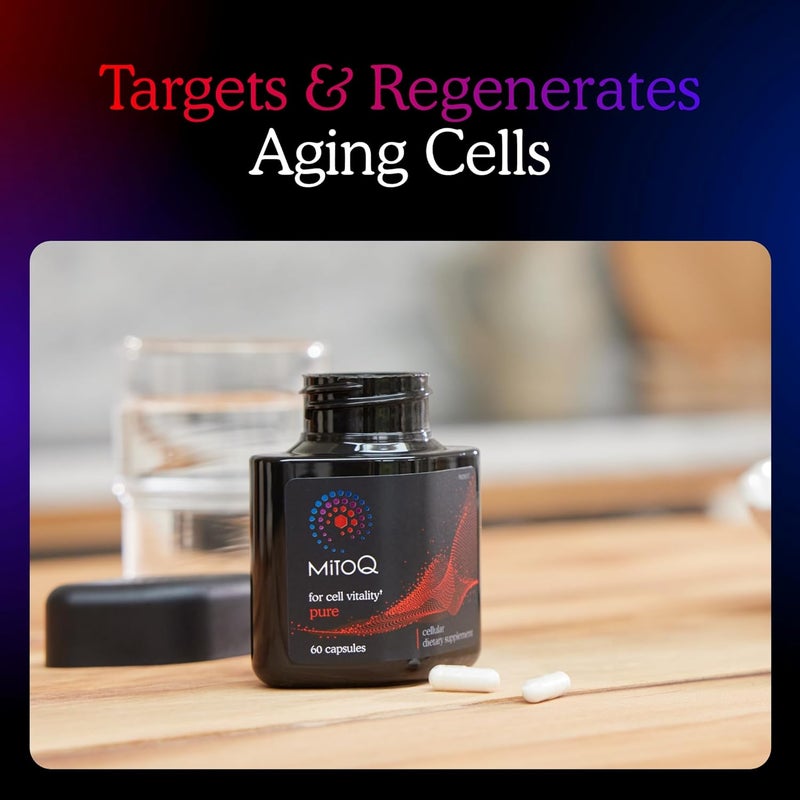 MitoQ Pure Advanced Mitochondria Supplement Superior Bioavailability to CoQ10  Reduces Free Radical Damage for Healthy Aging Metabolism Heart Health Energy Strength  Mobility - Image 3