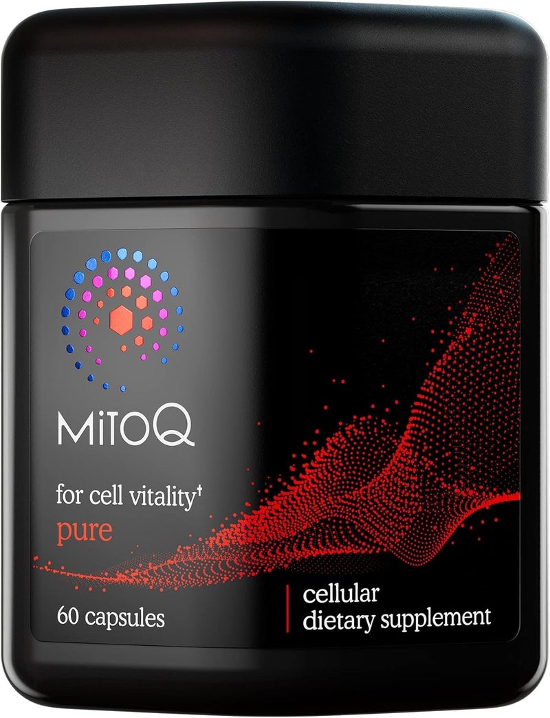 MitoQ Pure Advanced Mitochondria Supplement Superior Bioavailability to CoQ10  Reduces Free Radical Damage for Healthy Aging Metabolism Heart Health Energy Strength  Mobility - Image 1