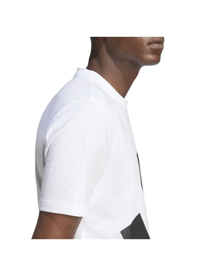 Adidas WHITE/BLACK Essentials Big Logo Single Jersey Tee for Men | Best Price UAE