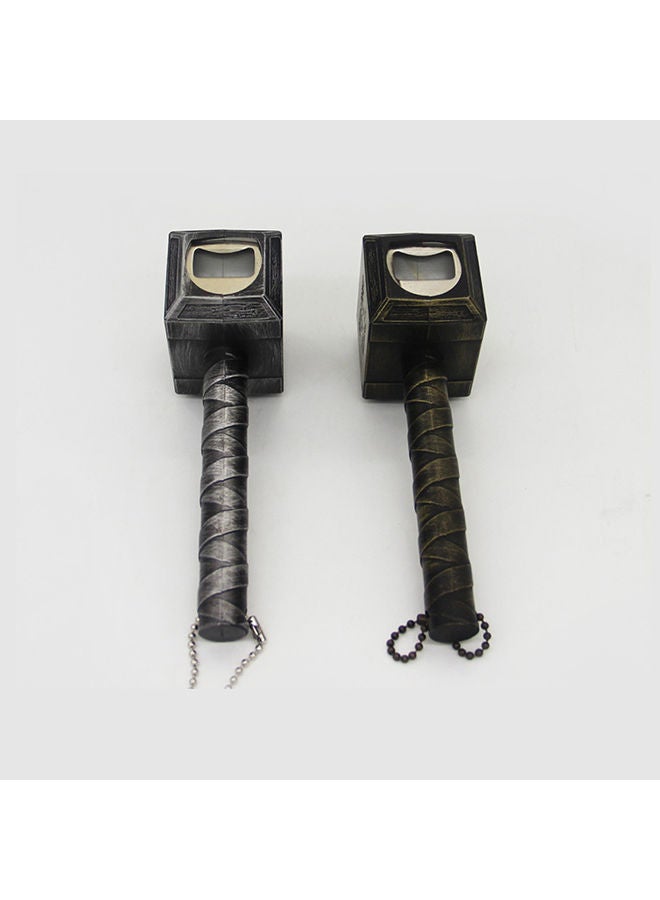 NIBEMINENT Thor Hammer Shaped Bottel Opener Gold/Silver 0.135kg  - Image 5