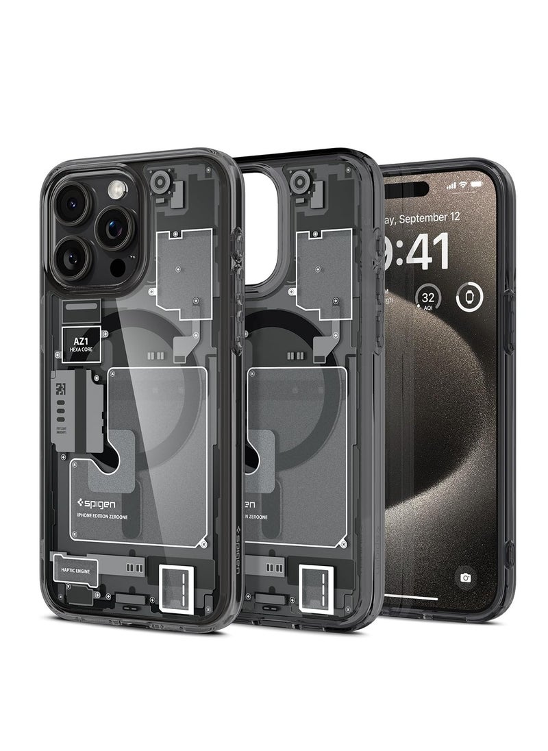 SYOSI - Magnetic Shockproof for iPhone 15 Pro Max Case, Camera Protection & Military Grade Drop Tested, Compatible with MagSafe, Sturdy Kickstand Frosted iPhone 15 Pro Max Phone Case, Black Titanium - Image 1