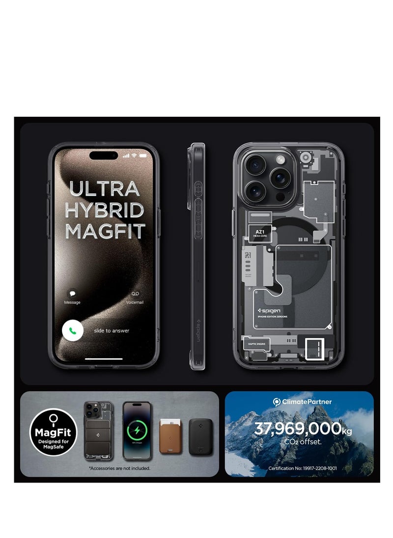 SYOSI - Magnetic Shockproof for iPhone 15 Pro Max Case, Camera Protection & Military Grade Drop Tested, Compatible with MagSafe, Sturdy Kickstand Frosted iPhone 15 Pro Max Phone Case, Black Titanium - Image 1