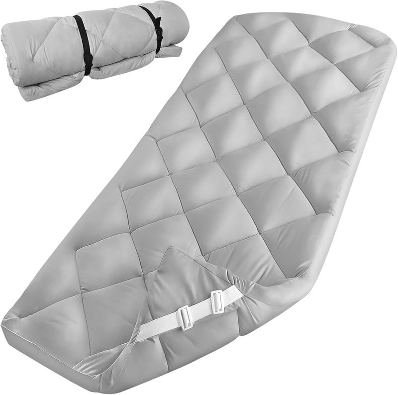 Coldwind Cot Mattress Pad - Improved Thickness Quilted Camping Mattress Topper 30" x 75" - Image 1