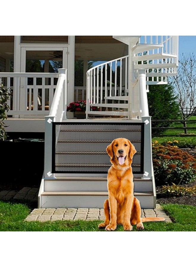 Lofekea 2 Pack Dog Gate Mesh Baby Gate 43.3'' X 28.3'' Pet Gate For The House No Drilling Puppy Gate For Stairs & Doorways Install Anywhere 12 Hooks By Lofekea - Image 3