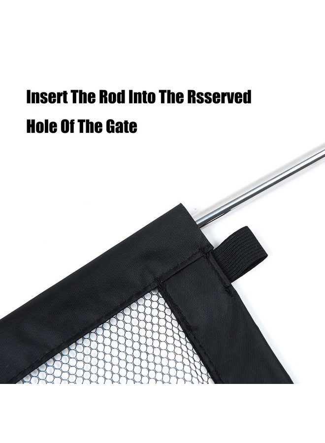 Lofekea 2 Pack Dog Gate Mesh Baby Gate 43.3'' X 28.3'' Pet Gate For The House No Drilling Puppy Gate For Stairs & Doorways Install Anywhere 12 Hooks By Lofekea - Image 4
