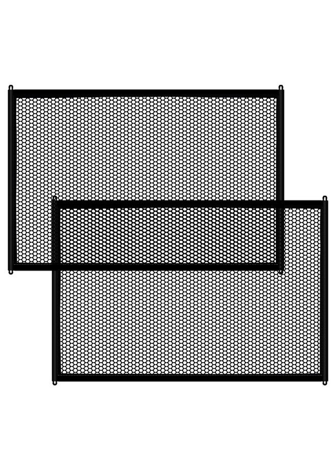 Lofekea 2 Pack Dog Gate Mesh Baby Gate 43.3'' X 28.3'' Pet Gate For The House No Drilling Puppy Gate For Stairs & Doorways Install Anywhere 12 Hooks By Lofekea - Image 1