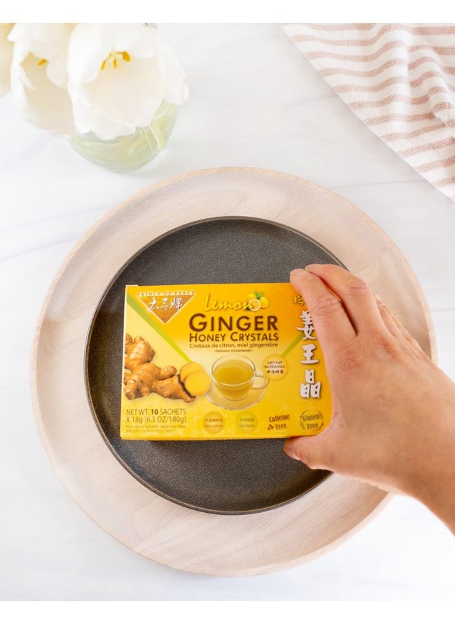 prince of peace - Instant Lemon Ginger Honey Crystals 30 Sachets Instant Hot Or Cold Beverage Easy To Brew Ginger And Honey Crystals - Image 1