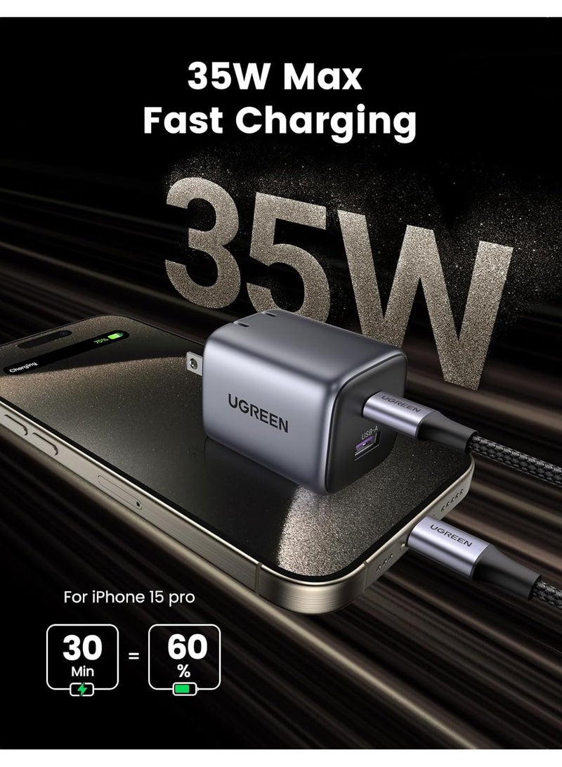 UGREEN Nexode 35W 2-Port GaN Fast Charger EU - Image 2