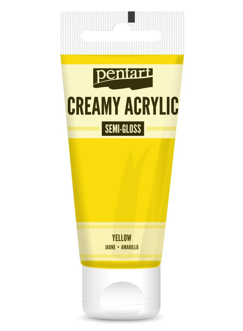 بينتارت دهان أكريليك كريمي شبه لامع 200 مل-أصفر - Image 1