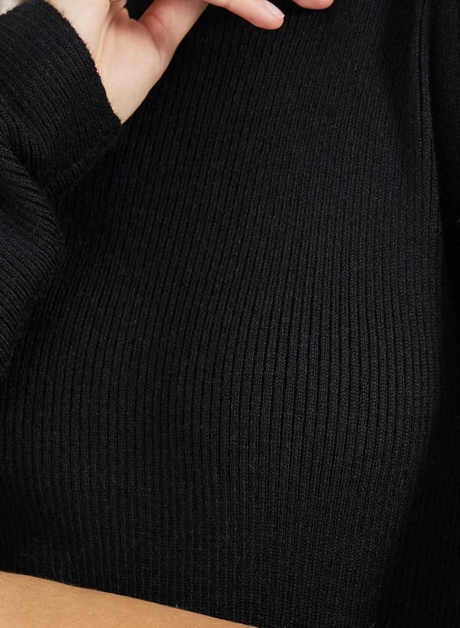 Styli Asymmetric Knit Dress
