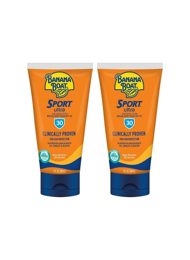 BANANA BOAT Banana Boat Sport Ultra Spf 30 Sunscreen Lotion 3Oz ; Travel Size Sunscreen Banana Boat Sunscreen Spf 30 Lotion Oxybenzone Free Sunscreen Sunblock Lotion Sunscreen Spf 30 3Oz Each Twin Pack - Image 2