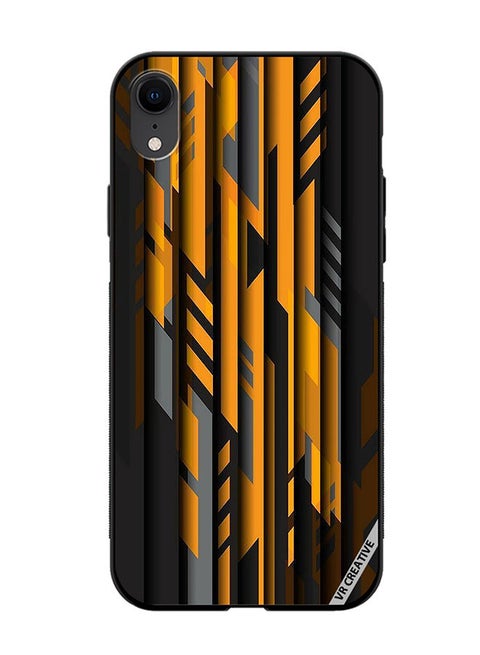 Protective Case Cover For Apple iPhone XR Abstract Design Multicolour