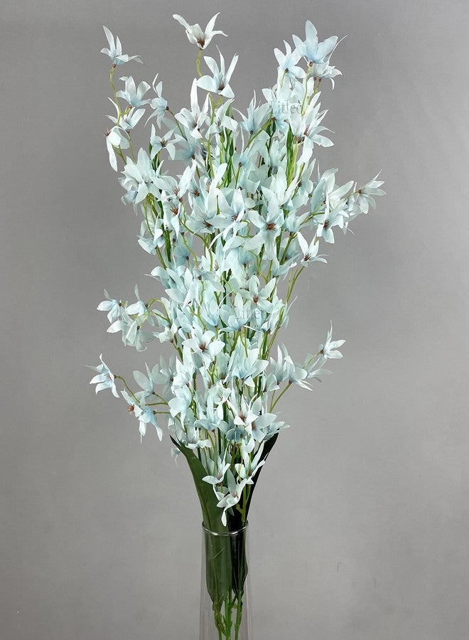 Litleo Artificial Flowers, Fake Flowers,Plastic Flowers, Orchid Dancing Lady Butterfly Orchid,Phalaenopsis amabilis,Moth Orchid for Art,Shop,Store,Interior Decoration (Aqua Blue, 1) - Image 4