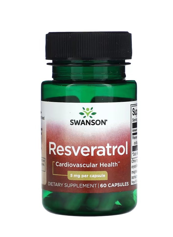 SWANSON Resveratrol 5 mg 60 Capsules