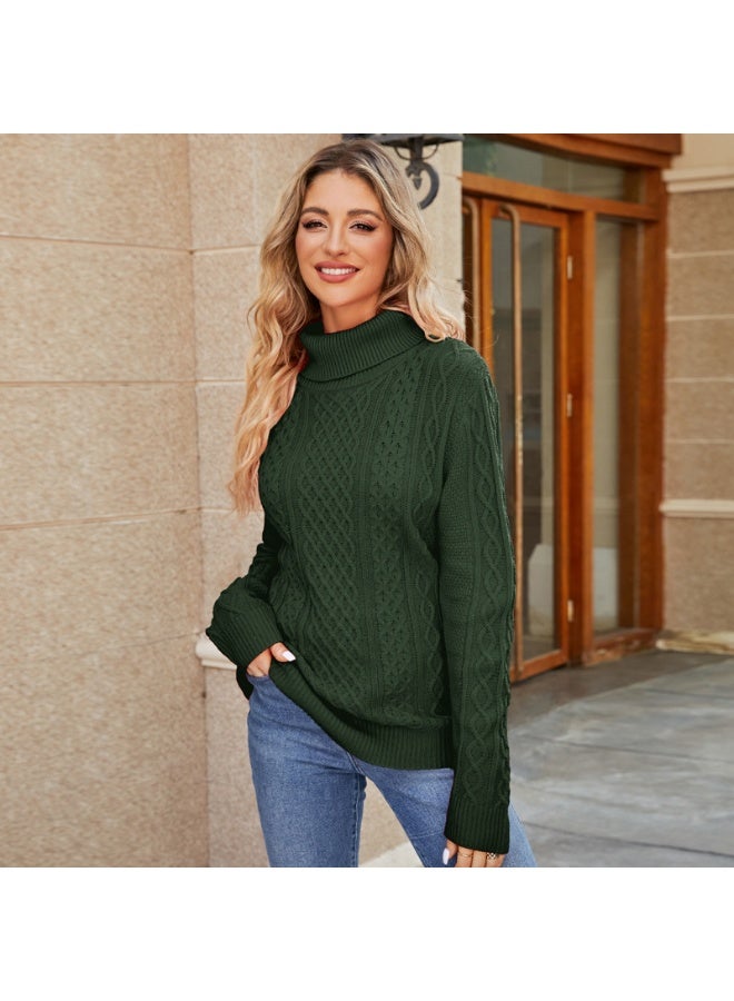 NIBEMINENT Women Knitted Sweaters  Merino Wool Turtleneck Long-Sleeve Pullover Winter Autumn Jumper Clothes Top Female - Image 1