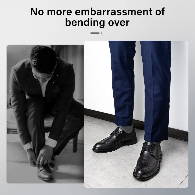 INMAKER No Tie Dress Shoe Laces for Men, Waxed Thin Oxford Round Shoelaces - Image 2