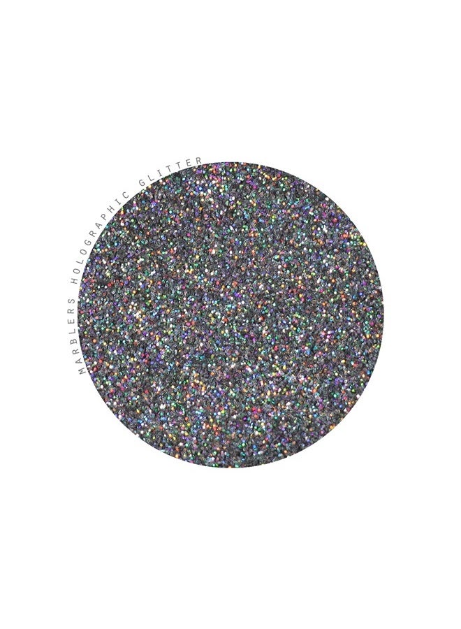 MARBLERS Holographic Face & Body Glitter [Holo Galaxy] 0.18oz (5g) | Fine | Non-Toxic | Vegan | Cruelty-Free | Ethically Sourced | Festival Makeup | Eye, Hair, Nail, Eyeshadow | Cosmetic Grade - Image 2