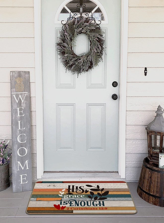 XAPEK Inspirational Gifts Door Mat - 17x30 Inch Non-Slip Entrance Mat, Inspire Me Home Decor - 2 Corinthians 12:9 - Image 3