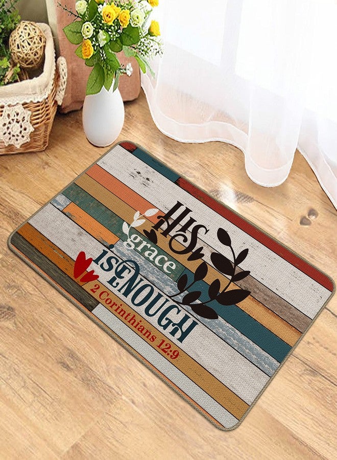 XAPEK Inspirational Gifts Door Mat - 17x30 Inch Non-Slip Entrance Mat, Inspire Me Home Decor - 2 Corinthians 12:9 - Image 2