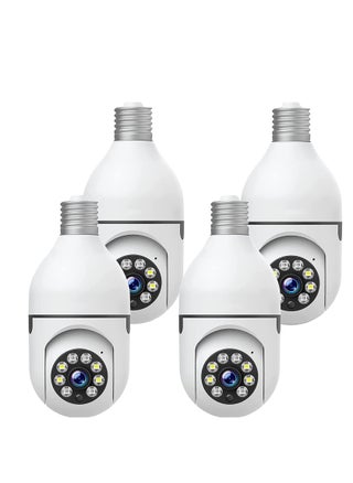 WiFi Light Bulb Camera 360 Degree Wireless Outdoor Security Camera Home Surveillance Cam with 1080P Color Night Vision Human Motion Detection(4-PCS) - pzsku/Z6F57C261C03285BAFBA4Z/45/_/1705391934/6ffb8cdd-8123-4682-b783-b56ff1a39811